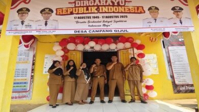Photo of Desa Campang Gijul Semarakkan HUT ke-80 RI dengan Hiasan Merah Putih